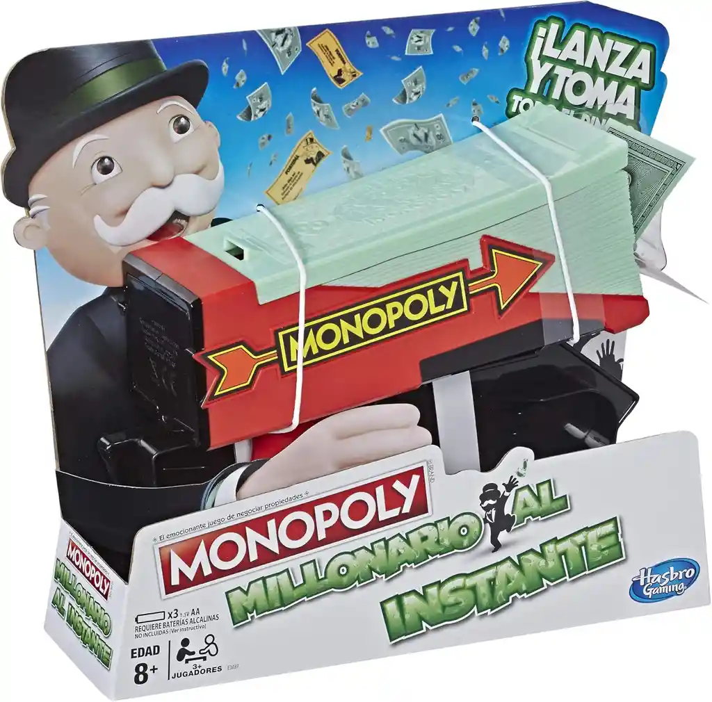 Juego De Mesa Monopoly Millonario Instante Niños Familia