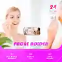 Soporte Tripode Celular Adhesivo Chupas Silicona Succión Morado