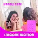 Soporte Tripode Celular Adhesivo Chupas Silicona Succión Morado