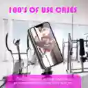 Soporte Tripode Celular Adhesivo Chupas Silicona Succión Morado