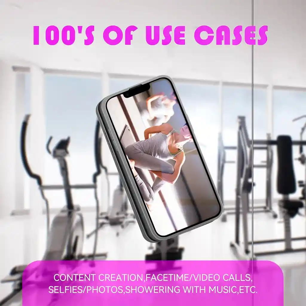 Soporte Tripode Celular Adhesivo Chupas Silicona Succión Morado