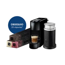 Cafetera Essenza Mini Negra Con Espumador De Leche