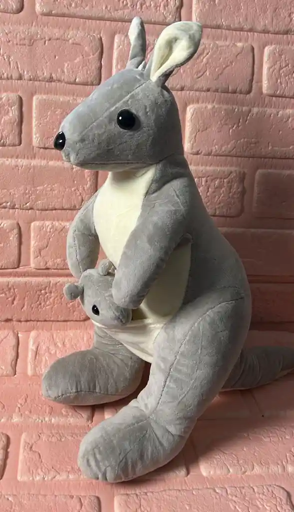 Peluche Canguro + Hijo 38 Alto Aproximadamente