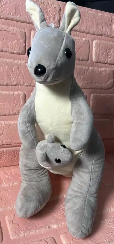 Peluche Canguro + Hijo 38 Alto Aproximadamente