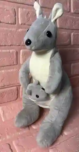 Peluche Canguro + Hijo 38 Alto Aproximadamente