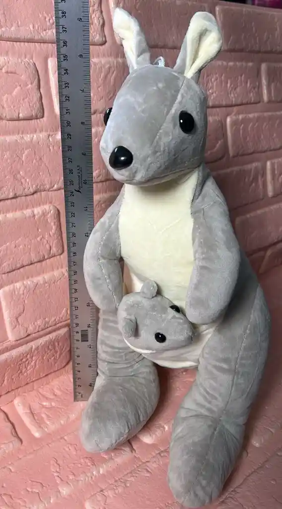 Peluche Canguro + Hijo 38 Alto Aproximadamente