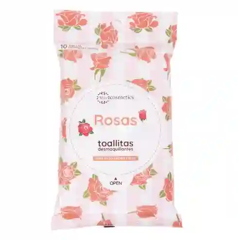 Toalla Desmaquillante Rosas X10 Miis Cosmetis