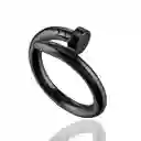 Anillo Clavo Negro Talla 8 + Estuche