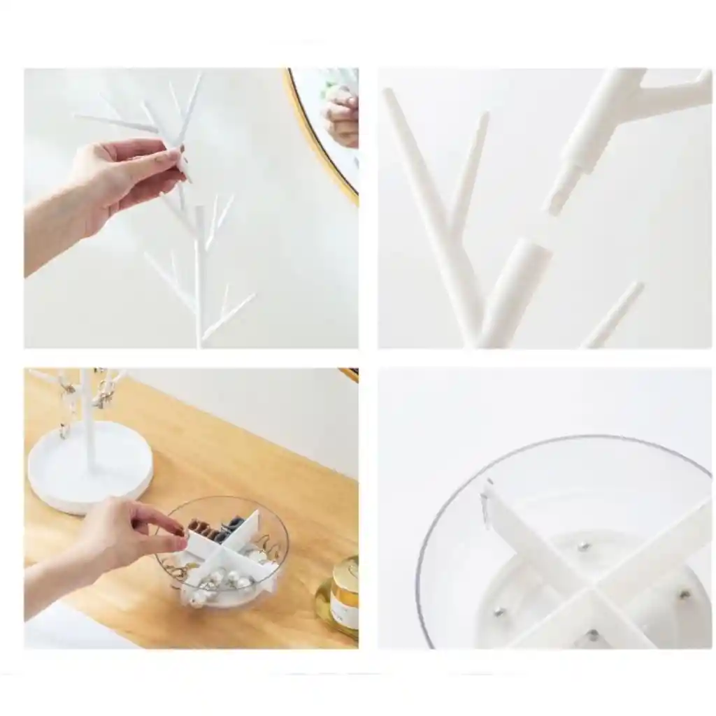 Colgador Organizador De Joyas Con Forma De Árbol