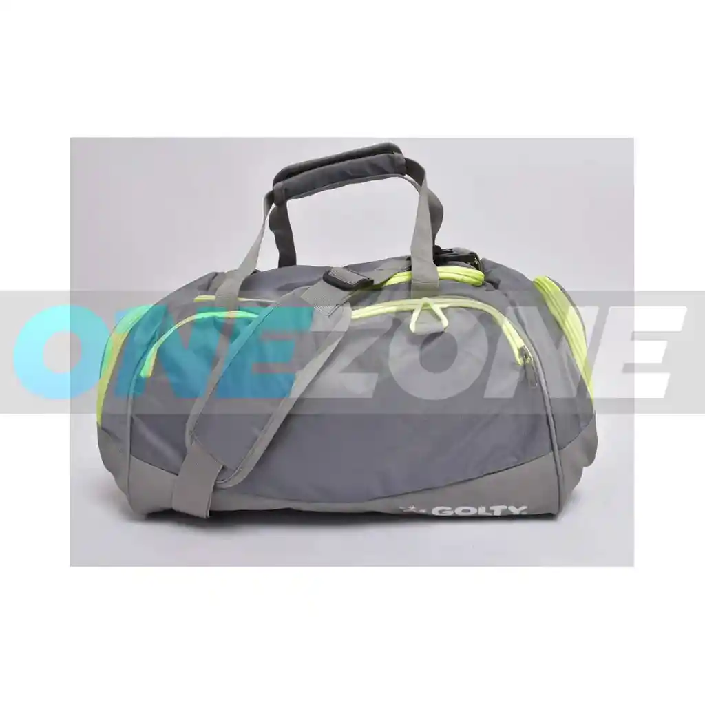 Maleta Deportiva Para Gimnasio Y/o Viajera Golty 50 Litros Gris/verde