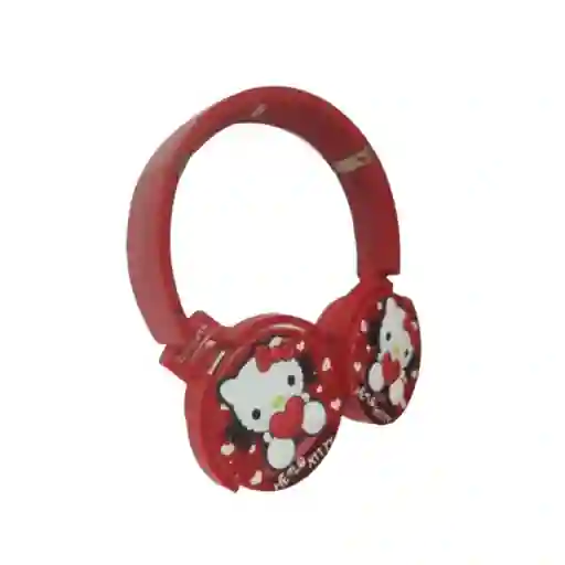 Auricular Diadema Bluetooth Niños Diseños Clases Virtuales Inalambrica Hello Kitty Roja