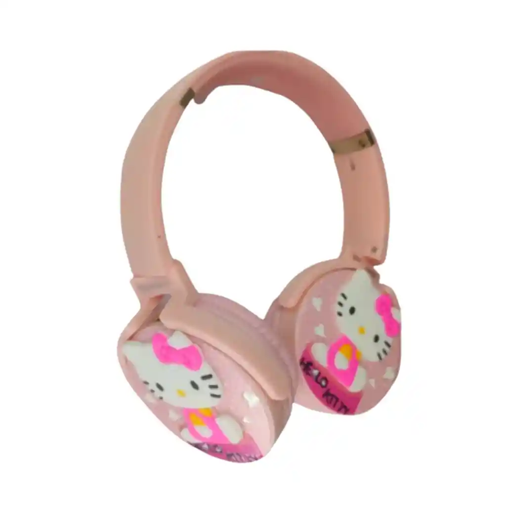 Auricular Diadema Bluetooth Niños Diseños Clases Virtuales Inalambrica Hello Kitty Rosa