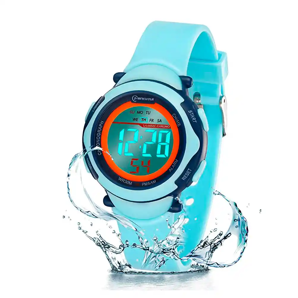 Reloj Niño Niña Digital Impermeable + Estuche