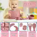 Kit Vajilla Silicona 7 Piezas Para Bebés Alimentación