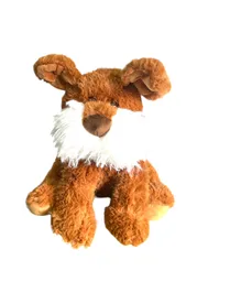 Perro Schnauzer De Peluche Café Finas Texturas