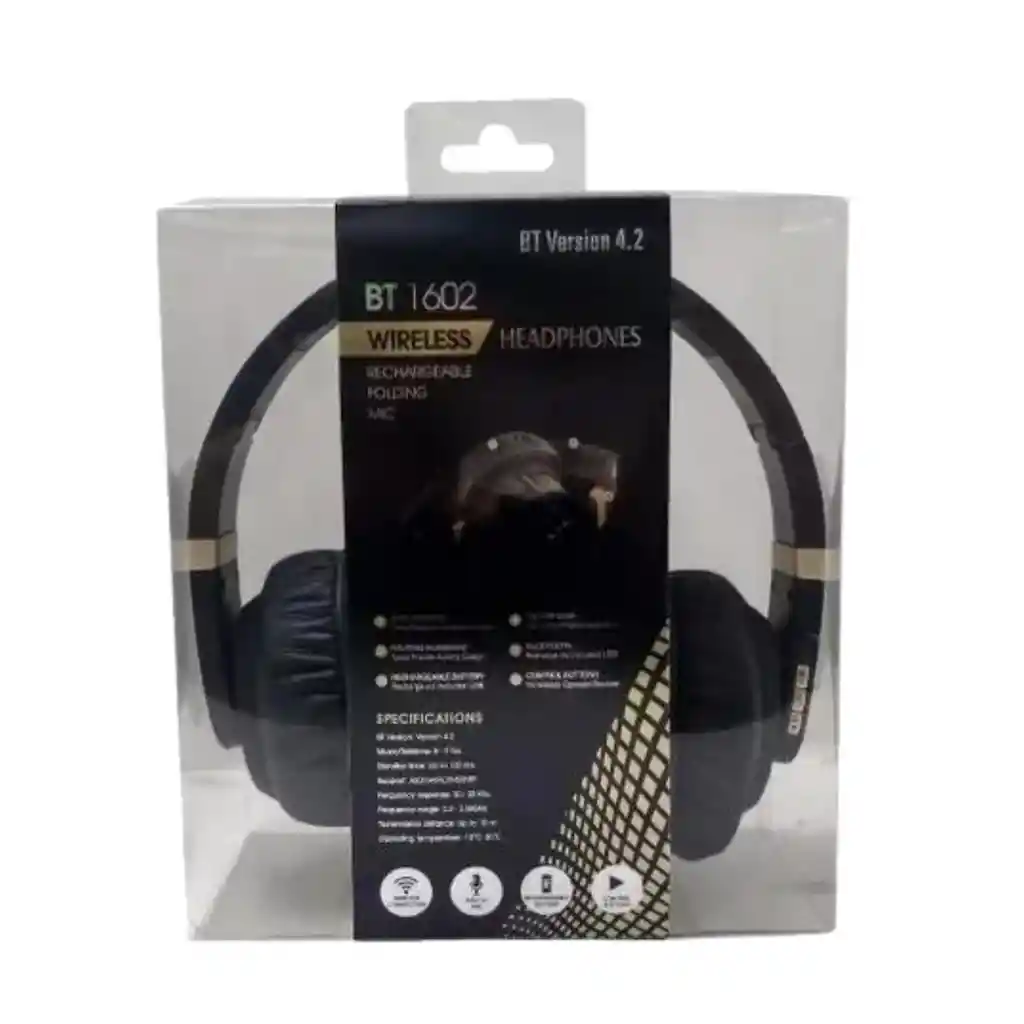 Auriculares Estéreo Bluetooth Inalámbrico Sy-bt1602 Negros