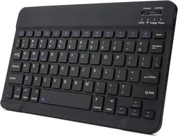 1 Teclado Portatil Inalambrico Bluetooth Tablet Silencioso Recargable