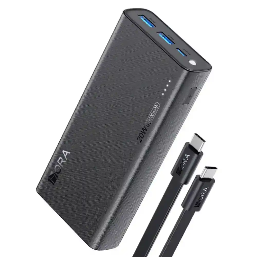 1hora Power Bank Portátil Carga Rápida 20w 20.000mah Gar158