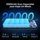 1hora Power Bank Portátil Carga Rápida 20w 20.000mah Gar158