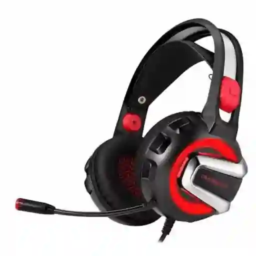 Diadema Premiun Pc Gamers Phoinikas H-4 Bocina 50mm Color Rojo