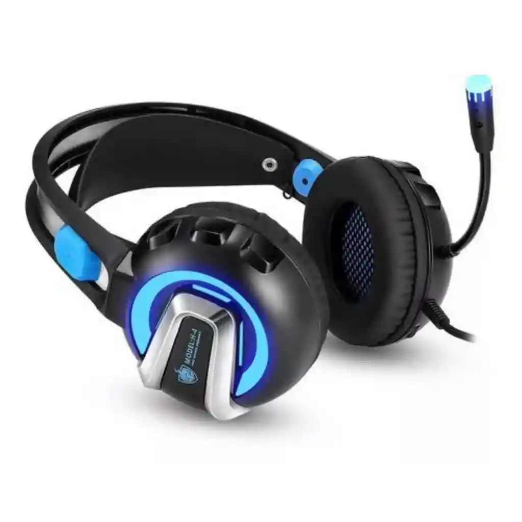 Diadema Premiun Pc Gamers Phoinikas H-4 Bocina 50mm Color Azul