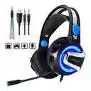 Diadema Premiun Pc Gamers Phoinikas H-4 Bocina 50mm Color Azul