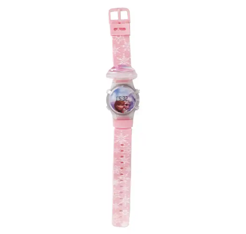 Reloj Niñas Digital Luces Tapa Infantil Elsa Frozen 3d