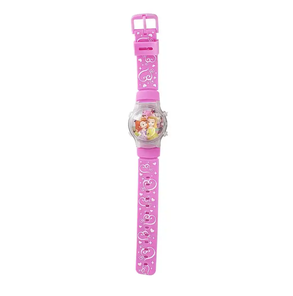 Reloj Niñas Digital Luces Tapa Infantil Princesa Sofia 3d