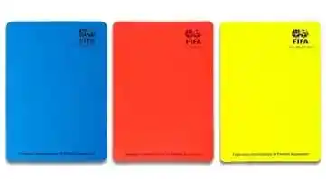 Tarjetas Arbitro Afa Fifa Oficiales Referee Roja + Amarilla + Azul