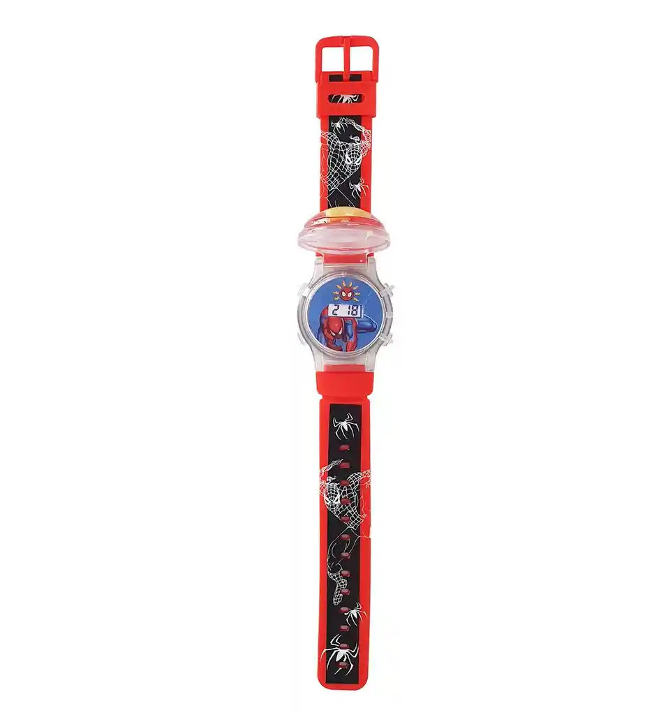 Reloj Niños Digital Luces Tapa Infantil Spiderman 3d