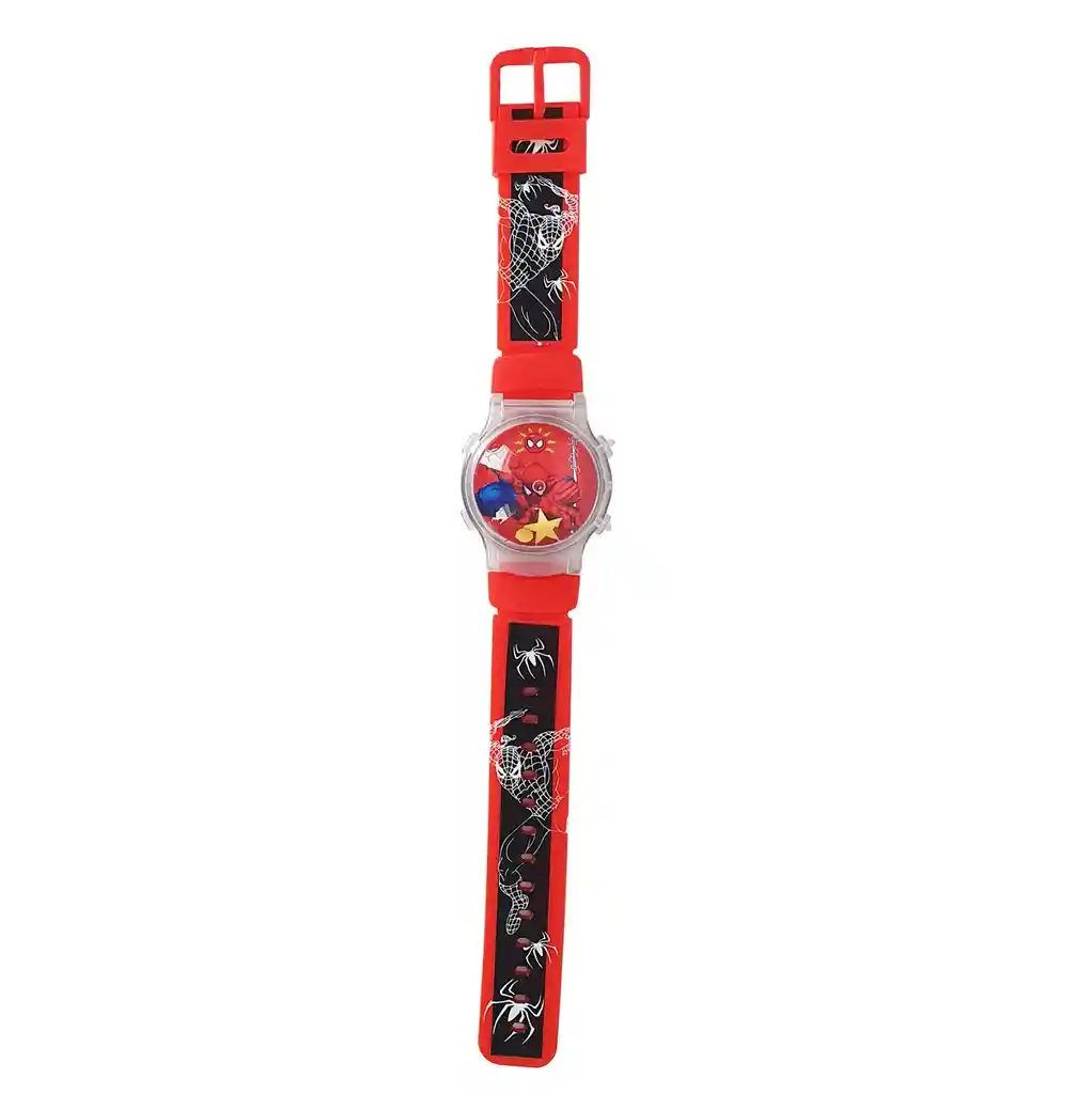 Reloj Niños Digital Luces Tapa Infantil Spiderman 3d