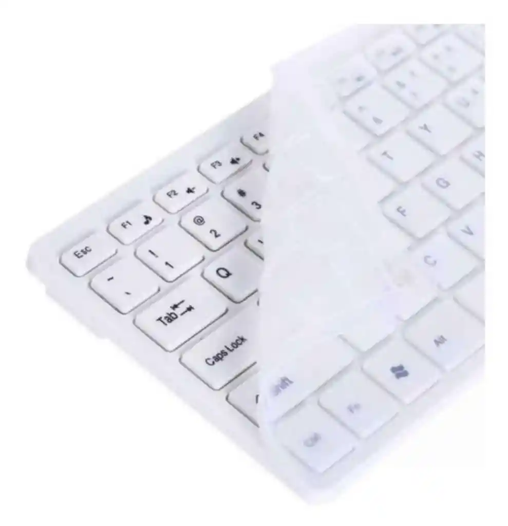 Combo Inalámbrico Tipo Mac K06 Blanco / Combo Teclado Y Mouse Inalámbrico