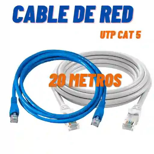 Cable De Red 20m Cat5 / Cble Utp Categoría 5