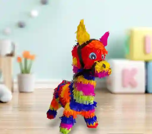 Piñata Fiesta Mexicana Papel Burro De Colores