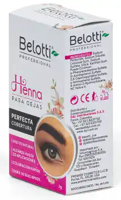 Belotti Henna Para Cejas Tono Medio 3g