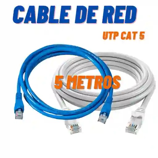 Cable De Red 5m Cat 5 / Cable Utp Categoría 5