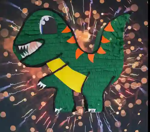 Piñata De Papel Dinosaurio Gratis Conffeti Papel Picado