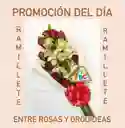 Ramo Rosa Y Orquideas