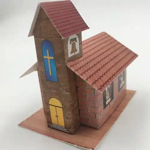 Iglesia Con Torre Para Maqueta