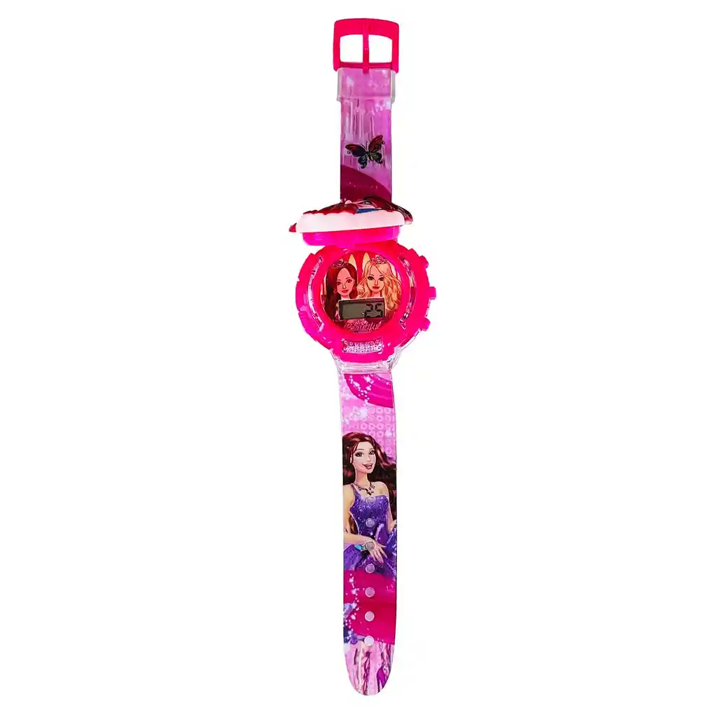 Reloj Niñas Digital Luces Sonido Tapa Infantil Princesa Niña