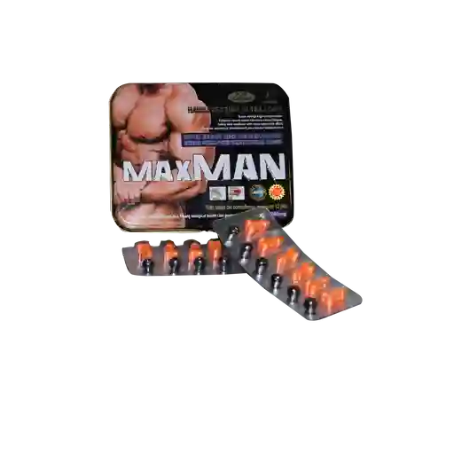 Max Man Caja Completa 12 Cap Potenciadoras Y 12 Cap Retardantes