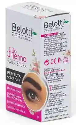 Belotti Henna Para Cejas Tono Oscuro 3g