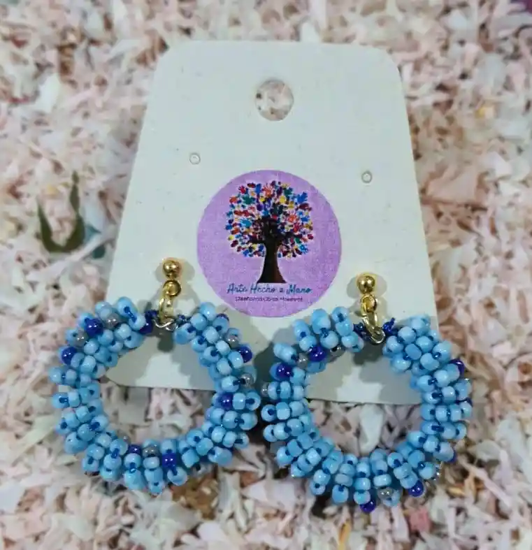 Aretes Azul Bebe