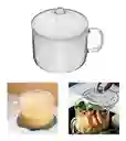 Olla Cacerola Transparente De Vidrio Templado Cocina Tapa