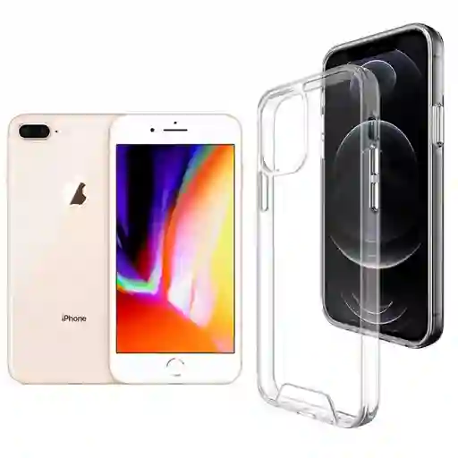 Case Carcasa Transparente Para Iphone 8 Plus Anti Impacto