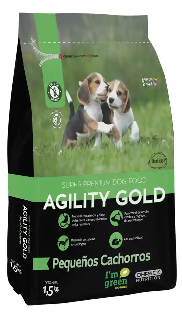 Agility Gold Pequeños Cachorros 1.5 Kilos