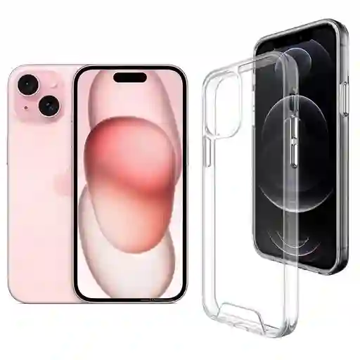 Case Carcasa Transparente Para Iphone 15 Anti Impacto