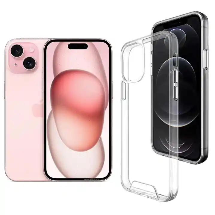 Case Carcasa Transparente Para Iphone 15 Anti Impacto