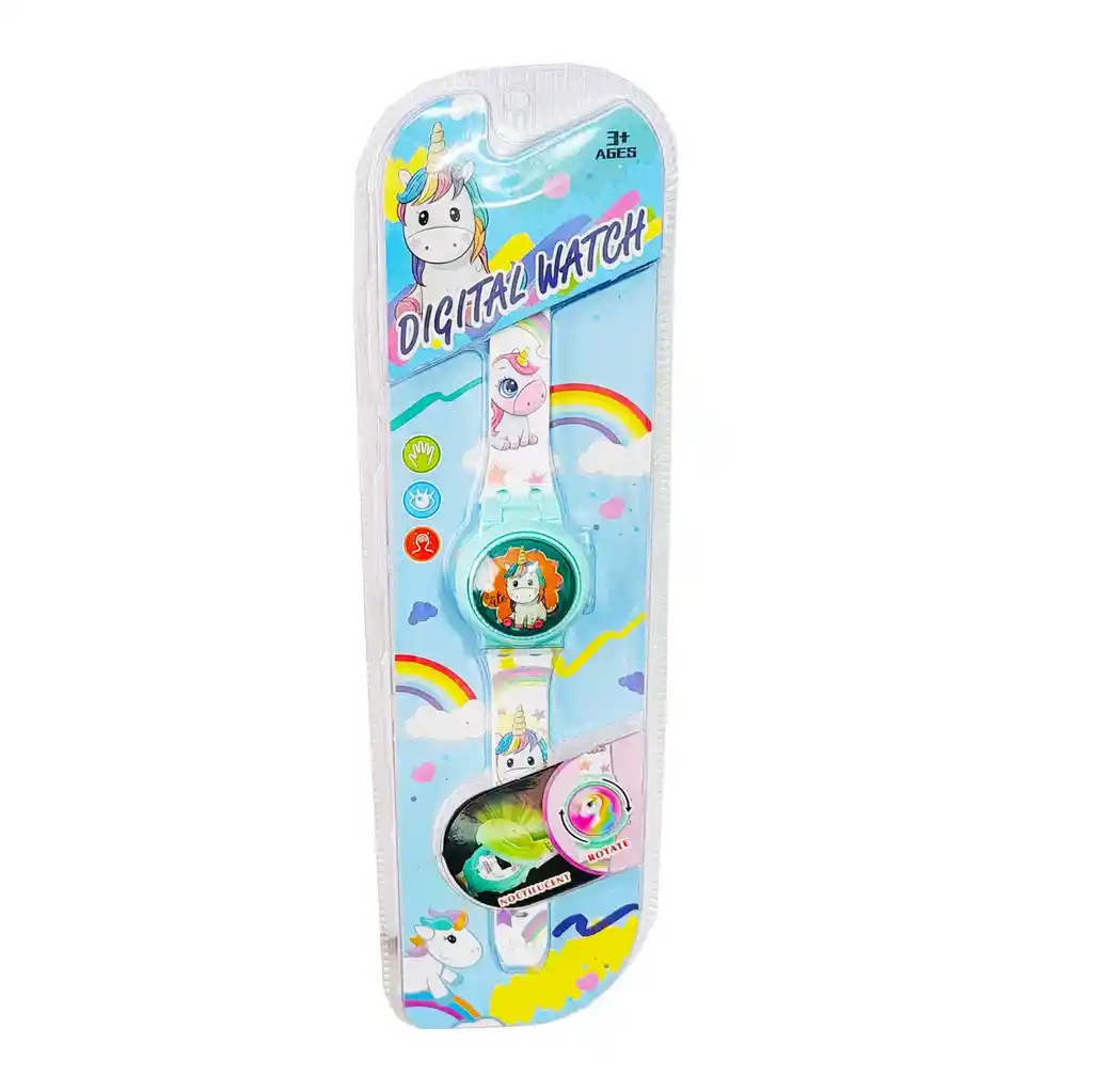 Reloj Niñas Digital Tapa Infantil Unicornio 360 Pony Niñas