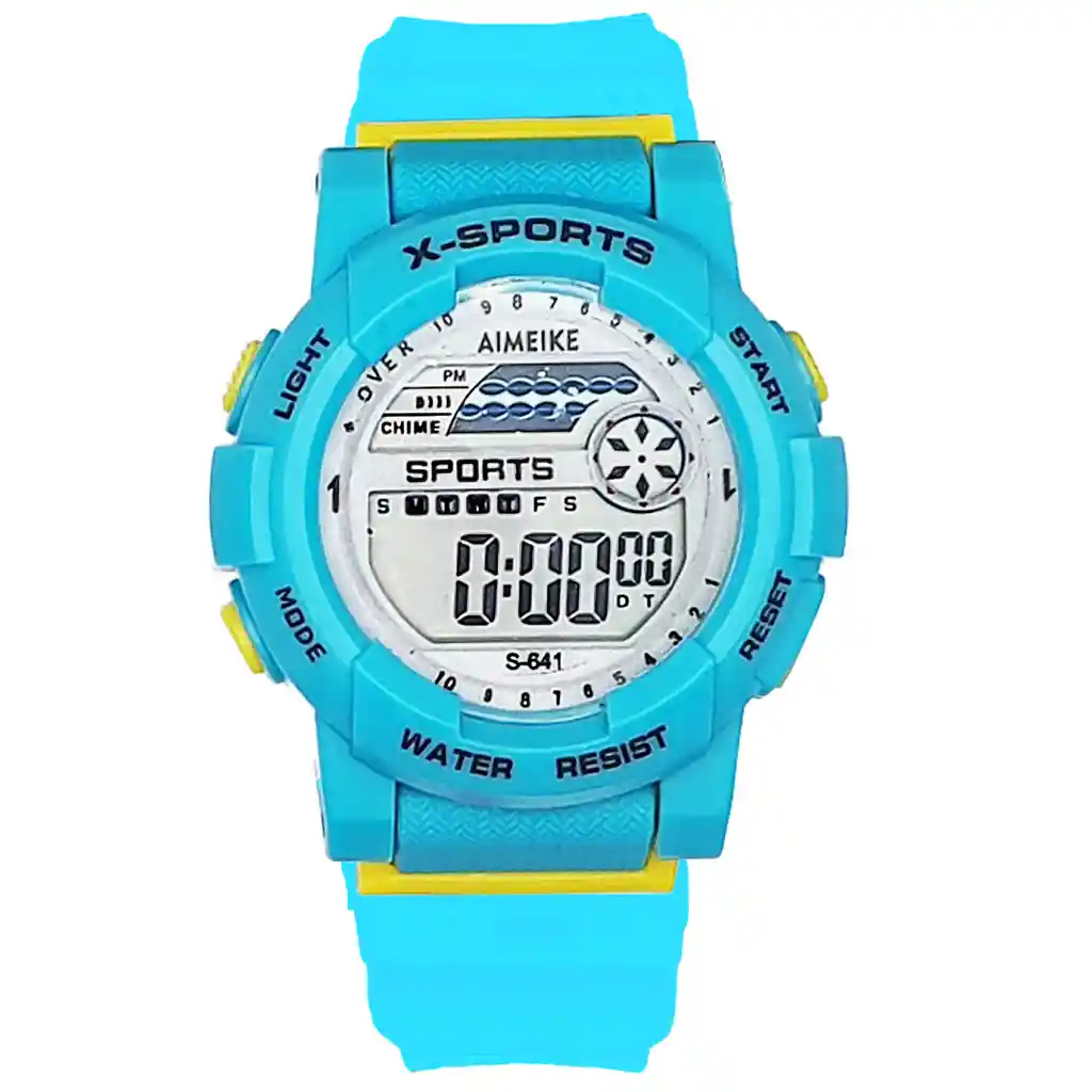 Reloj Digital Resistente Al Agua 30 M Unisex Luces+ Estuche